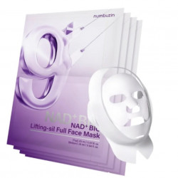 Антивікова ліфтинг-маска для обличчя з NAD+ та пептидами Numbuzin No.9 NAD Bio Lifting-sil Full Face Mask