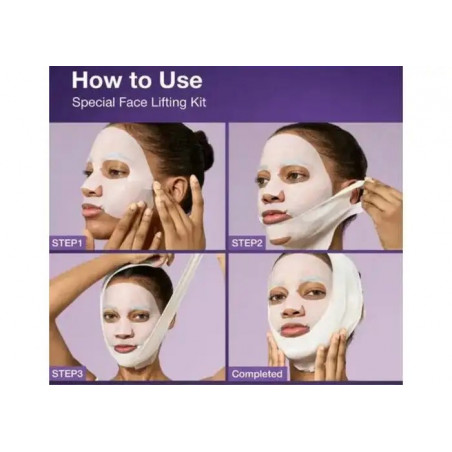 Антивікова ліфтинг-маска для обличчя з NAD+ та пептидами Numbuzin No.9 NAD Bio Lifting-sil Full Face Mask — фото 2
