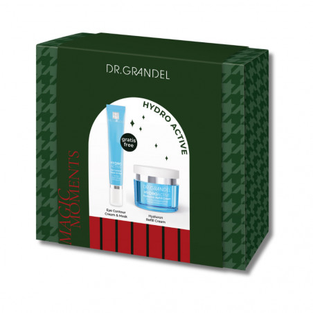 Набір для догляду за обличчям Dr. Grandel Gift Box Hyaluron (Hydro Active Eye Contour Cream Mask 20ml, Hyaluron Refill Cream