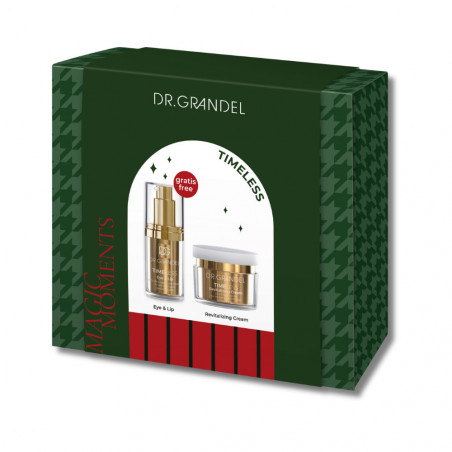 Набір для догляду за обличчям Dr. Grandel Gift Box Timeless (Eye Lip 15ml, Revitalizing Cream 50ml)