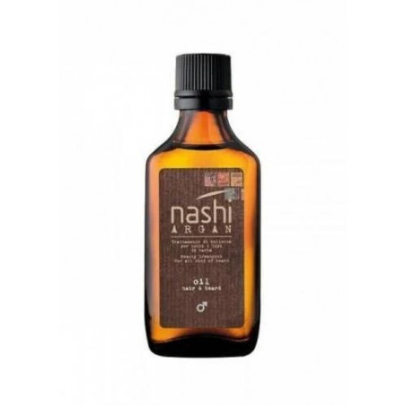 Олія для бороди та волосся з арганою, баобабом і льоном Nashi Argan Man Line Oil Hair & Beard 50 мл