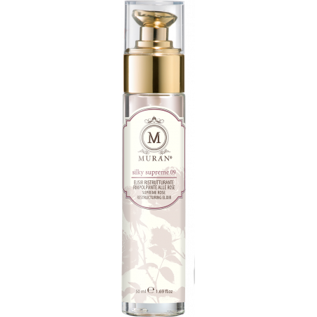 MURAN Silky Supreme 09 Elisir 50 мл — лляна олія, мигдаль, троянда та шипшина, глибоке зволоження, розгладження пухнастості