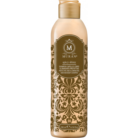Захисний шампунь для сяйва волосся MURAN Spicy Shiny 200ml — дбайливе очищення, зволоження