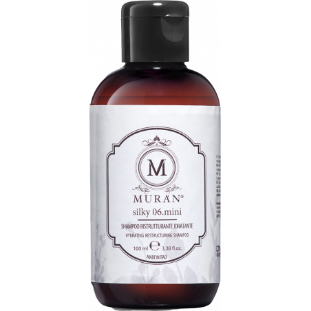 Шампунь MURAN Silky 06 mini з амінокислотами шовку та олією манго 100 мл — для сухого, ламкого волосся, живлення та відновлення