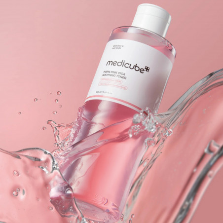 Заспокійливий тонер із PDRN, центелою, ніацинамідом і пептидами Medicube PDRN Pink Cica Soothing Toner 140 ml — фото 2