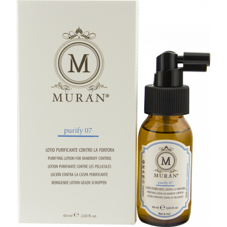 Лосьйон проти лупи для шкіри голови MURAN Purify 07 з саліциловою кислотою, піроктон оламіном та ефірними оліями