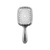Щітка для волосся JANEKE SUPERBRUSH срібна з білим — спеціально закруглені кінчики, делікатний масаж, не електризує — вигляд