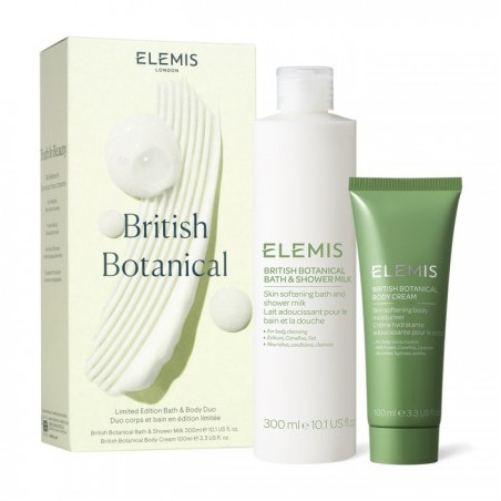 Набір для душу та тіла Elemis British Botanicals Body Duo — на основі екстрактів лаванди та рижику — упаковка
