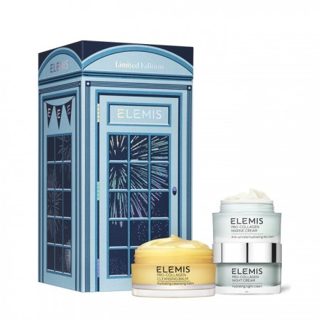 Набір для обличчя ELEMIS Kit ProCollagen Celebration Trio — з бальзамом, денним та нічним кремами — упаковка