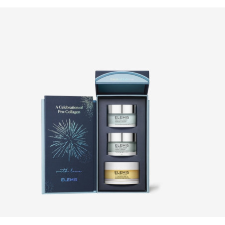 Набір для обличчя ELEMIS Kit ProCollagen Celebration Trio — з аромооліями, колагеном, зменшує зморшки — вигляд товару