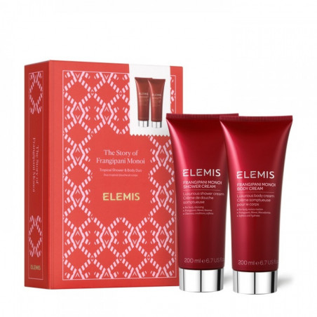 Набір для тіла ELEMIS Body Exotics The Story of Frangipani Monoi — на основі цвіту франжипані — упаковка