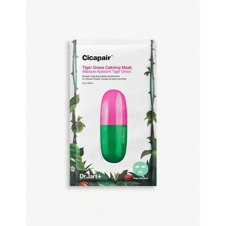 Тканинна маска Dr Jart + Cicapair Calming Mask 24g — інтенсивне зволоження чутливої шкіри, екстракт центелли азіатської,