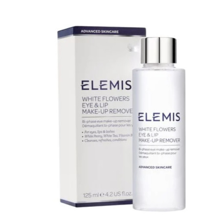 ELEMIS White Flowers Eye Lip Remover 125ml — видалення водостійкої косметики, не пересушує, екстракт білого чаю, півонії, лілії