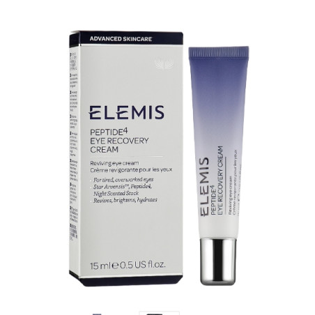 ELEMIS Peptide4 Eye Recovery Cream 15ml — підсилює пружність, заповнює вологу, розгладжує мікрорельєф, екстракт горобейника —
