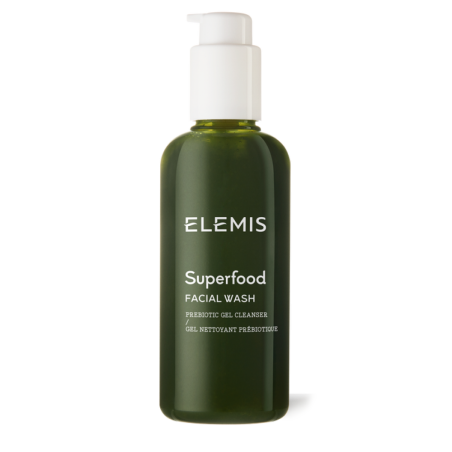 Веганський гель для вмивання ELEMIS Superfood Facial Wash 200ml — з оліями авокадо, броколі, насіння гарбуза, пребіотиками, для