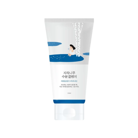 Зволожувальний гель для очищення обличчя Round Lab Birch Juice Moisturizing Cleanser 150ml — з березовим соком, ГК та вітаміном