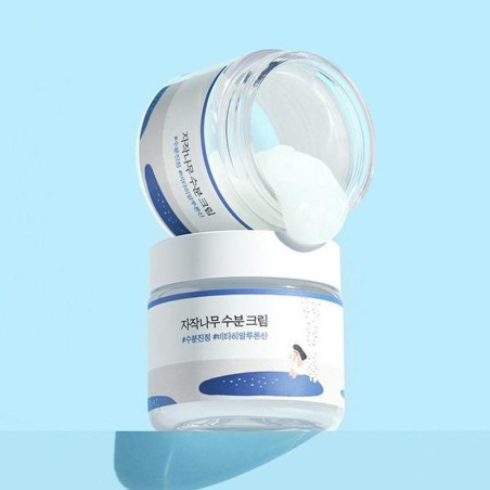 Зволожувальний крем для обличчя Round Lab Birch Juice Moisturizing Cream 80ml — містить колагенові капсули, відновлює
