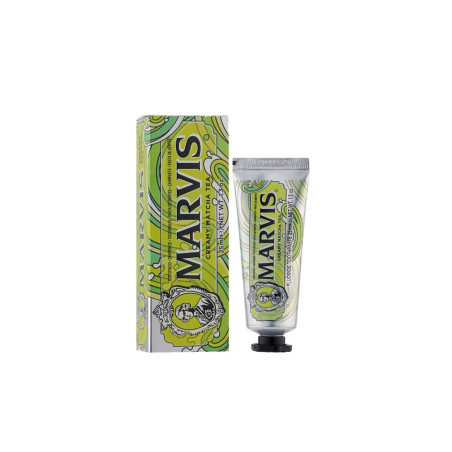Зубна паста Marvis Earl Creamy Matcha Tea 25ml — відбілювання, смак матча, екологічна упаковка — упаковка
