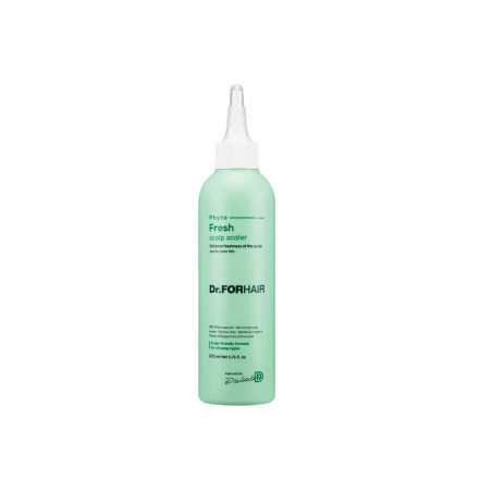 Маска-пілінг для шкіри голови Dr.FORHAIR Phyto Fresh Scalp Scaler 200ml — з ПАР, бамбуковою водою та саліциловою кислотою,