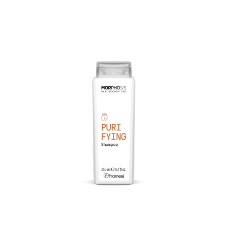 Заспокійливий шампунь проти лупи Framesi Morphosis Purifying з екстрактом Chinotto, олією чайного дерева, клімбазолом 250ml —