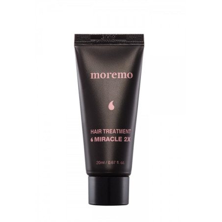 Відновлююча маска Moremo Hair Treatment Miracle 2X 20ml — гідролізований шовк, колаген, кератин, олії аргани — вигляд товару