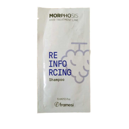 Шампунь Framesi Morphosis Reinforcing 15ml — для жирної шкіри голови, екстракт оливи, аргінін, азелаїнова кислота — вигляд