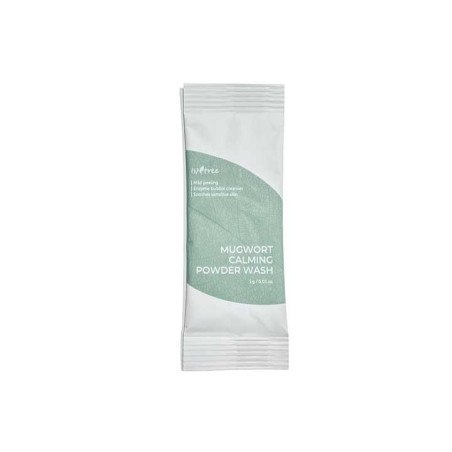 IsNtree Mugwort Calming Powder Wash 1g — ензимна пудра для вмивання проблемної шкіри, екстракт полину, папаї, сіль Мертвого