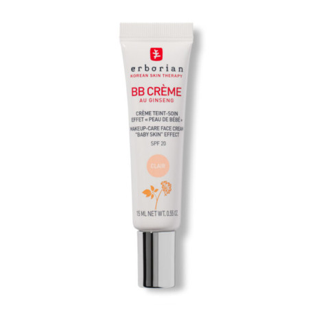Тонуючий BB-крем Erborian BB Cream au Ginseng SPF20 CLAIR 15ml — з екстрактом женьшеню, для всіх типів шкіри — вигляд товару