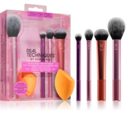 Real Techniques Everyday Essentials 5 Pieces — набір для макіяжу, пензлі для рум'ян, тональної основи, тіней, хайлайтера —
