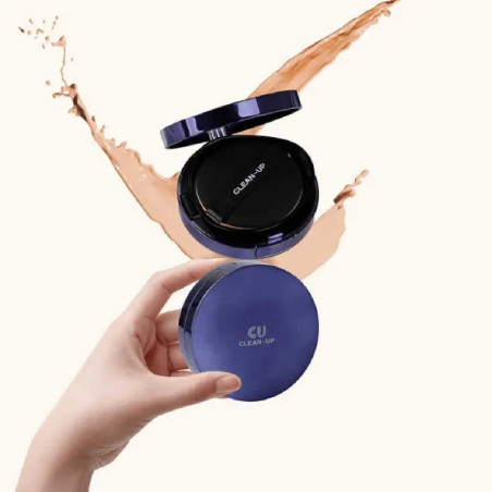 Кушон CU SKIN Clean-Up Skinfit SPF 50+ PA+++ 15г+15г — маскування недосконалостей, вирівнювання рельєфу, 23 тон — вигляд товару