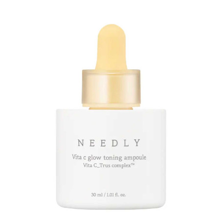 Сироватка Needly Vita C Glow Toning Ampoule 30ml — вітамін С, ніацинамід 2%, комплекс гідролізованих екстрактів — упаковка