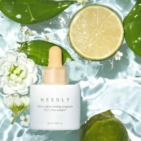 Сироватка Needly Vita C Glow Toning Ampoule 30ml — покращення кольору обличчя, Vita C_Trus™, для тьмяної шкіри — вигляд товару