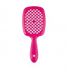 Щітка для волосся JANEKE SUPERBRUSH SMALL рожева з рожевим — делікатний масаж, не електризує, для всіх типів волосся, гнучкі