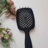 Щітка для волосся JANEKE SUPERBRUSH SMALL чорна — делікатний масаж, не електризує, для всіх типів волосся, гнучкі нейлонові
