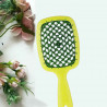 Щітка для волосся JANEKE SUPERBRUSH лимонна із зеленим — делікатний масаж, не електризує, для всіх типів волосся, гнучкі
