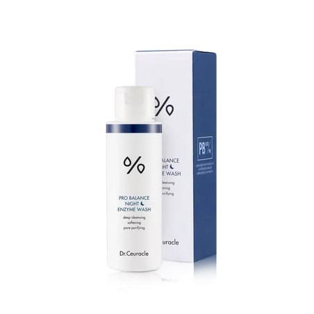 Вечірня ензимна пудра Dr.Ceuracle Pro-Balance Night Enzyme Wash 50g — з 5-ма пробіотиками, деревним вугіллям, алантоїном, для