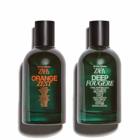 ZARA Orange Zest And Deep Fougere 2*100ml — цитрусово-східний аромат для чоловіків, лимон, мандарин та імбір — упаковка