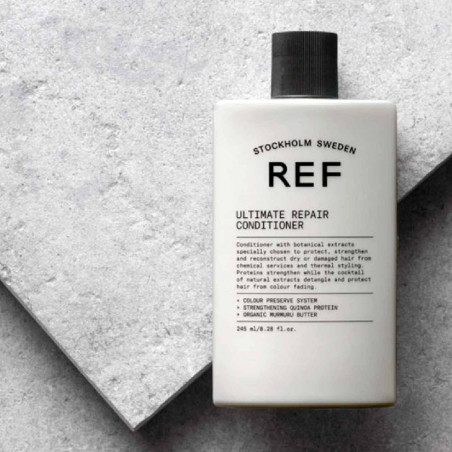 Професійний веганський кондиціонер REF Ultimate Repair Conditioner 245ml — для відновлення пошкодженого волосся, олії насіння