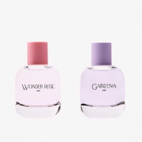 ZARA Gardenia 90ml + Wonder Rose 90ml — квітково-фруктовий аромат з нотами малини, персика та жасмину, для чарівних та веселих