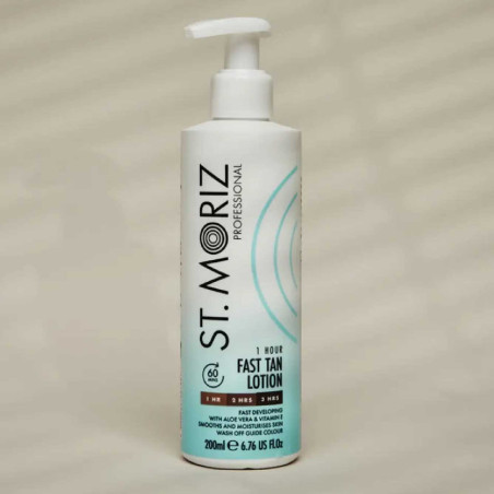 Автобронзант-лосьйон St.Moriz Professional Fast Tan Lotion 200ml — рівний золотистий відтінок, інтенсивний догляд, стійкість