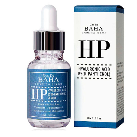 Зволожувальна сироватка Cos De Baha Hyaluronic Acid + Vitamin B5 Serum 30ml — глибоке зволоження, підтримка pH-балансу, захист