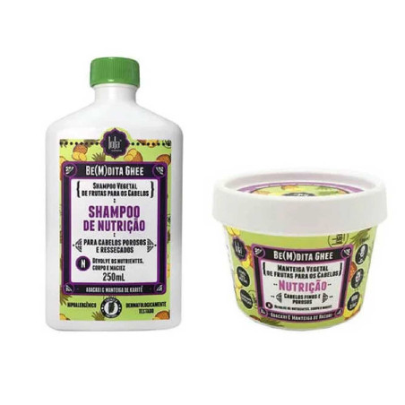Живильний шампунь LOLA BeMdita Ghee Nutricao Abacaxi Manteiga de Bacuri 250ml — розгладження пористого та сухого волосся,