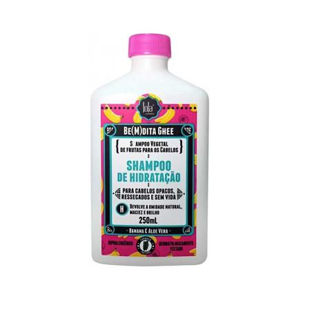 Веганський глибоко зволожувальний шампунь Lola Be(M)Dita Ghee Hidratacao Banana E Aloe Vera 250ml — глибоке зволоження,
