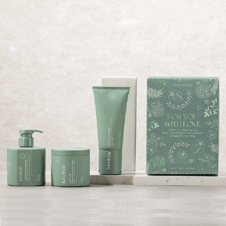 Лімітований набір Davroe Curlicue Cleansing Clay Set 4 шт — очищуюча глина для м'якої детокси, каолін для чутливої шкіри голови