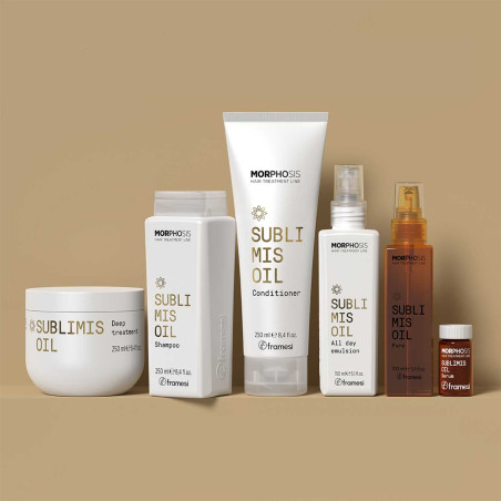 Живильний кондиціонер для пошкодженого волосся Framesi Morphosis Sublimis Oil 250ml — з оліями пасифлора та аргани,