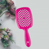 Щітка для волосся JANEKE SUPERBRUSH SMALL рожева з рожевим — делікатний масаж, не електризує, для всіх типів волосся, гнучкі