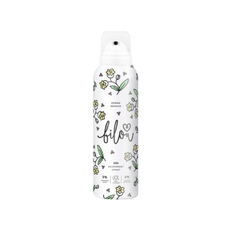 Дезодорант-спрей Bilou Deodorant Spray Spring Meadow 150ml — ніжний квітковий аромат конвалії та жасмину, персик та смородина —