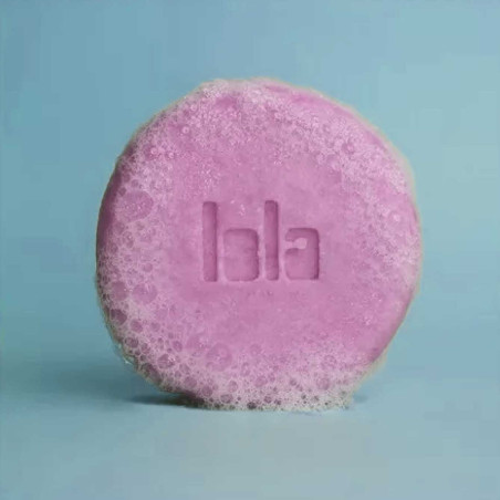 Сухий шампунь Lola Cosmetics Shampoo em Barra Lisos 90g — веганський, безсольовий, зменшує статику, екологічно чистий — вигляд
