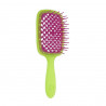 Щітка для волосся JANEKE SUPERBRUSH SMALL салатова з малиною — делікатний масаж голови, легке розплутування, не електризує, для