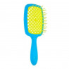 Щітка для волосся JANEKE SUPERBRUSH SMALL голуба з жовтим — делікатний масаж голови, легке розплутування, не електризує, для